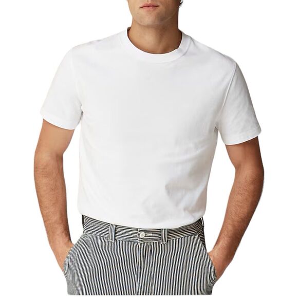 J.Crew Other - J Crew  T Shirt Men’s M White Relaxed Premium Tee NWT BN184 Relaxed Short Sleeve